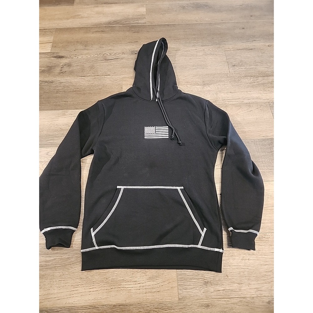 JedCo Black Hoodie Sz Medium We The People 2nd Amendment Old No. 2 Embroidered - Picture 5 of 5